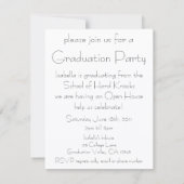 Vintager Abschluss, Klettern der Unternehmensleite Einladung (Rückseite)