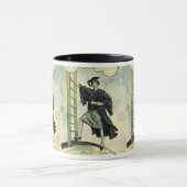 Vintager Abschluss, Klettern der Unternehmensleite Tasse (Zentrum)