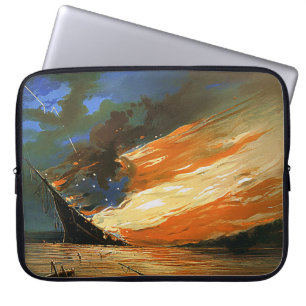 Vintager Abstrakter Brennvorgang Laptopschutzhülle