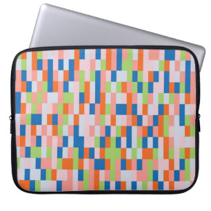 Vintager Abstrakter geometrischer Hintergrund, Rec Laptopschutzhülle