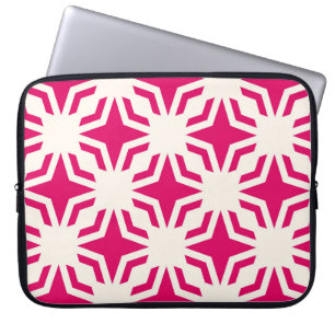 Vintager abstrakter, geometrischer, nahtloser Pat Laptopschutzhülle