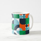 Vintager abstrakter Hintergrund Kaffeetasse (VorderseiteRechts)