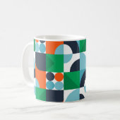 Vintager abstrakter Hintergrund Kaffeetasse (Vorderseite Links)