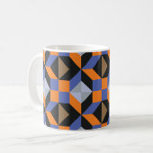 Vintager abstrakter Hintergrund Kaffeetasse (Vorderseite Links)