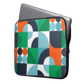 Vintager abstrakter Hintergrund Laptopschutzhülle (Vorderseite Links)