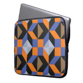 Vintager abstrakter Hintergrund Laptopschutzhülle (Vorderseite Links)