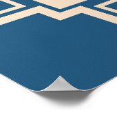 Vintager abstrakter Hintergrund. Tapete Poster (Ecke)