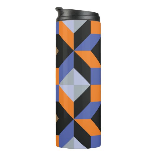 Vintager abstrakter Hintergrund Thermosbecher (Nach rechts gedreht)