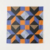 Vintager abstrakter Hintergrund Wandteppich (Vorderseite (Horizontal))