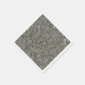 Vintager Abstrakter Swirl Serviette (Ecke)