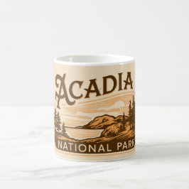 Vintager Acadia Nationalpark Bar Hafen Kaffeetasse