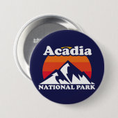 Vintager Acadia-Nationalpark Button (Vorne & Hinten)