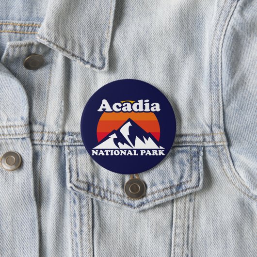 Vintager Acadia-Nationalpark Button (Beispiel)