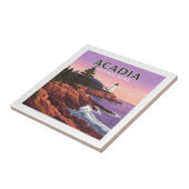 Vintager Acadia-Nationalpark Fliese (Seite)