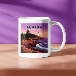Vintager Acadia-Nationalpark Kaffeetasse
