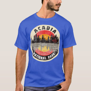 Vintager Acadia Nationalpark Maine Camping Wandern T-Shirt
