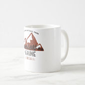 Vintager Acadia Nationalpark Maine Kaffeetasse (VorderseiteRechts)