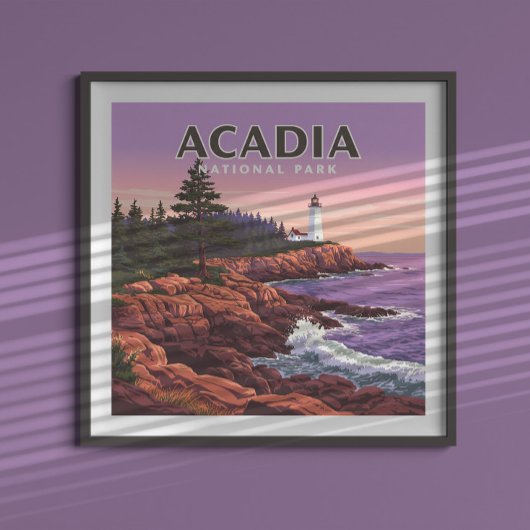 Vintager Acadia-Nationalpark Poster