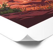 Vintager Acadia-Nationalpark Poster (Ecke)