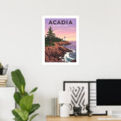 Vintager Acadia-Nationalpark Poster (Heimbüro)