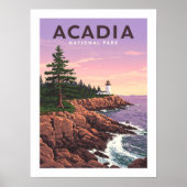 Vintager Acadia-Nationalpark Poster (Vorne)