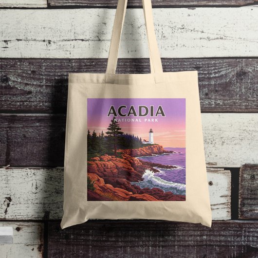 Vintager Acadia-Nationalpark Tragetasche