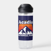 Vintager Acadia-Nationalpark Trinkflasche (Rückseite)
