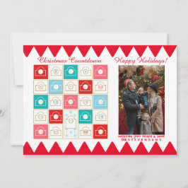 Vintager Adventkalender Weihnachten Foto