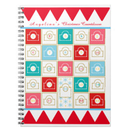 Vintager Adventskalender anpassen Notizblock