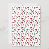 Vintager Adventskalender personalisieren Einladung (Rückseite)