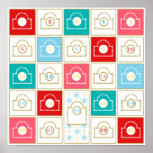 Vintager Adventskalender Poster (Vorne)