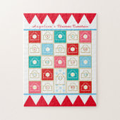 Vintager Adventskalender Puzzle (Vertikal)