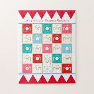 Vintager Adventskalender Puzzle