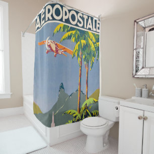 Vintager Aeropostale Duschvorhang