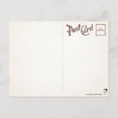 Vintager Affe Bar Postkarte (Rückseite)
