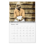 Vintager afrikanischer amerikanischer Kalender (Feb 2027)