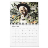 Vintager afrikanischer amerikanischer Kalender (Mär 2027)