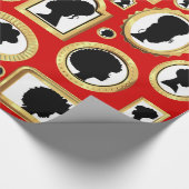 Vintager afrikanischer Cameo Geschenkpapier (Ecke)