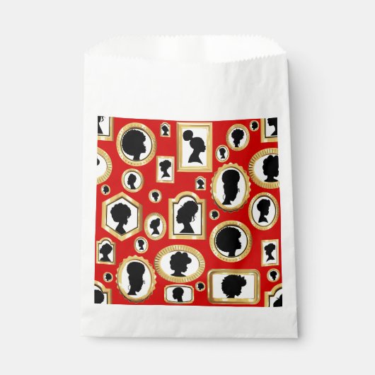 Vintager afrikanischer Cameo Geschenktütchen (Vorderseite)