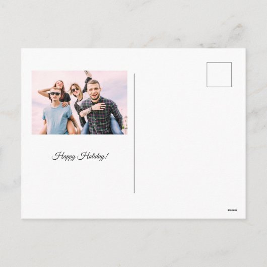 Vintager Afrikanischer Doodle Feiertagspostkarte (Rückseite)