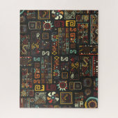 Vintager Afrikanischer Doodle Puzzle (Vertikal)