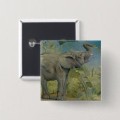 Vintager afrikanischer Elefant im Dschungel, EJ De Button (Vorne & Hinten)