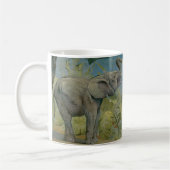 Vintager afrikanischer Elefant im Dschungel, EJ De Kaffeetasse (Links)