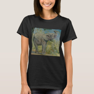 Vintager afrikanischer Elefant im Dschungel, EJ De T-Shirt