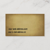 Vintager afrikanischer Schlamm-Stoff Visitenkarte (Rückseite)