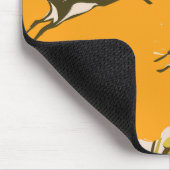 Vintager afrikanischer Urlaubstext Mousepad (Ecke)