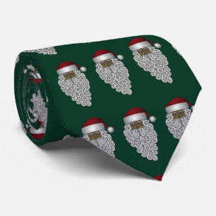 Vintager afrikanischer Weihnachtsmann auf dem Grün Krawatte