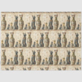 Vintager ägyptischer Bastet Seidenpapier (Vorderseite)