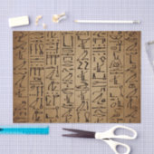 Vintager ägyptischer Hieroglyphen-Papier-Druck Seidenpapier (Handwerk)