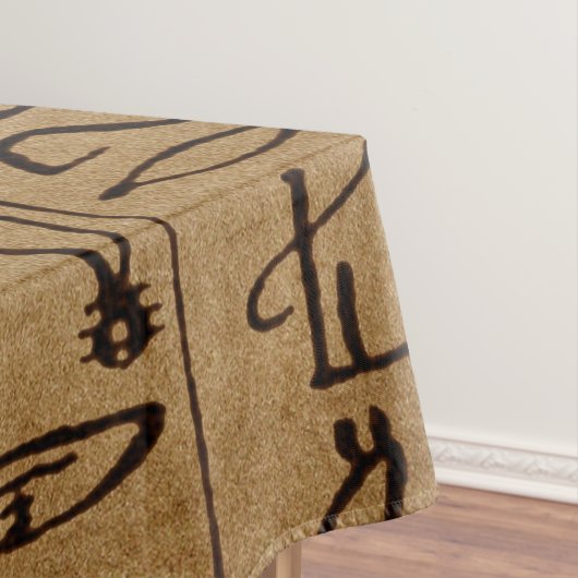 Vintager ägyptischer Hieroglyphen-Papier-Druck Tischdecke (Beispiel)